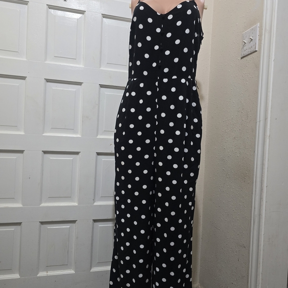 J. Crew Black and White Polka Dot Jumpsuit - Picture 7 of 9